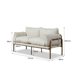 Hubert Two Seater Sofa - Bronze - Mocka by Mocka., a Sofas for sale on Style Sourcebook