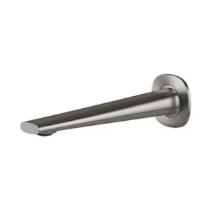 Vask Wall Basin Or Bath Outlet 200mm | Made From Brass In Brushed Carbon By Phoenix by PHOENIX, a Bathroom Taps & Mixers for sale on Style Sourcebook