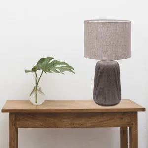 Vencha Serena Table Lamp Grey by Vencha, a Table & Bedside Lamps for sale on Style Sourcebook