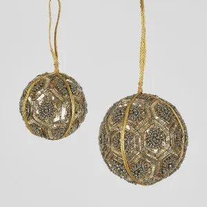 Hexe Beaded Hanging Bauble LGE by Florabelle Living, a Christmas for sale on Style Sourcebook