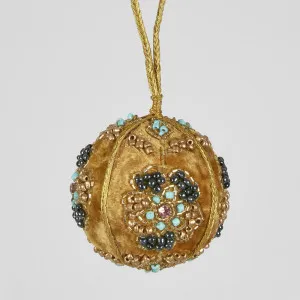 Inca Beaded Hanging Bauble SML by Florabelle Living, a Christmas for sale on Style Sourcebook