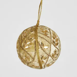Jemma Beaded Hanging Bauble LGE by Florabelle Living, a Christmas for sale on Style Sourcebook