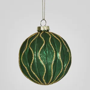 Wave Glass Baubles (Set of 6) by Florabelle Living, a Christmas for sale on Style Sourcebook