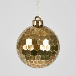 Mett Bauble (Set of 4) Antique Gold by Florabelle Living, a Christmas for sale on Style Sourcebook