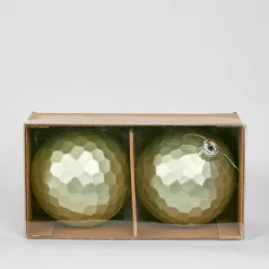 Dymm Bauble (Set of 2) Pale Green by Florabelle Living, a Christmas for sale on Style Sourcebook