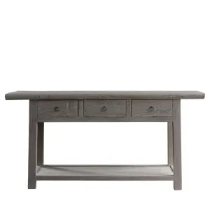 120 Years old Elm Wood Console with Drawers No. 7 by Florabelle Living, a Lighting for sale on Style Sourcebook