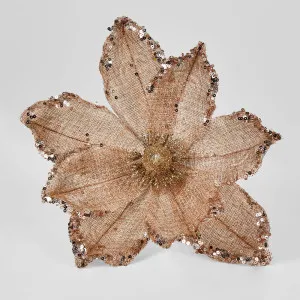 Jute Clip on flower by Florabelle Living, a Christmas for sale on Style Sourcebook