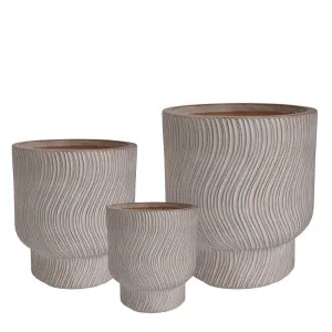 Aspen Planter Set of 3 White Wash by Florabelle Living, a Plant Holders for sale on Style Sourcebook