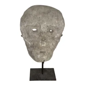 Jari Coral Mask on Stand by Florabelle Living, a Statues & Ornaments for sale on Style Sourcebook