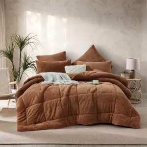 Morgan and Reid Mocha Snuggle Fleece Comforter Set by null, a Quilts & Bedspreads for sale on Style Sourcebook