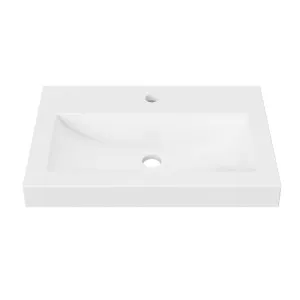 Monaco Grand Ensuite Wall Mount • Single Bowl 600mm 1TH, Mineral Composite by Duroclass, a Basins for sale on Style Sourcebook