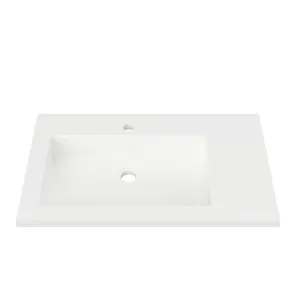 Essential • Offset Bowl LH 750mm 1TH, Mineral Composite by Duroclass, a Basins for sale on Style Sourcebook