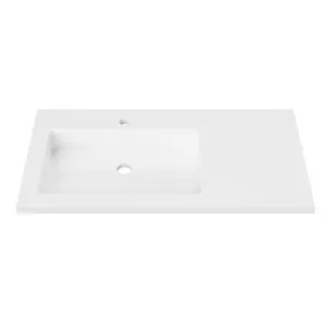 Essential • Offset Bowl LH 900mm 1TH, Mineral Composite by Duroclass, a Basins for sale on Style Sourcebook