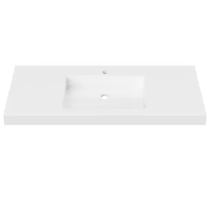 Essential Wall Mount • Single Bowl 1200mm 1TH, Mineral Composite by Duroclass, a Basins for sale on Style Sourcebook