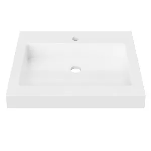 Essential Wall Mount • Single Bowl 600mm 1TH, Mineral Composite by Duroclass, a Basins for sale on Style Sourcebook