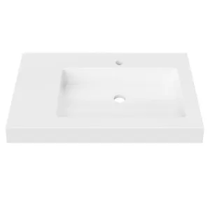 Essential Wall Mount • Offset Bowl RH 750mm 1TH, Mineral Composite by Duroclass, a Basins for sale on Style Sourcebook
