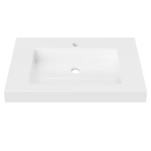 Essential Wall Mount • Single Bowl 750mm 1TH, Mineral Composite by Duroclass, a Basins for sale on Style Sourcebook