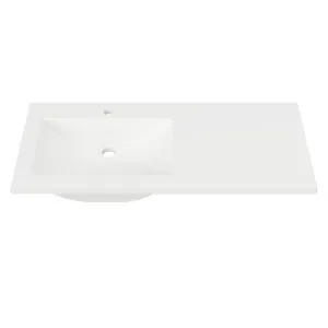 Monaco • Offset Bowl LH 1050mm 1TH, Mineral Composite by Duroclass, a Basins for sale on Style Sourcebook