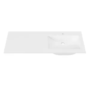 Monaco • Offset Bowl RH 1200mm 1TH, Mineral Composite by Duroclass, a Basins for sale on Style Sourcebook