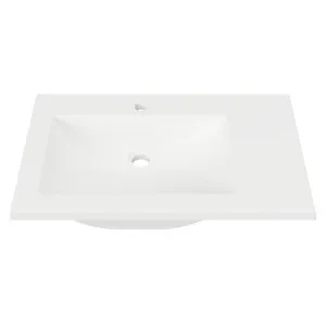 Monaco • Offset Bowl LH 750mm 1TH, Mineral Composite by Duroclass, a Basins for sale on Style Sourcebook