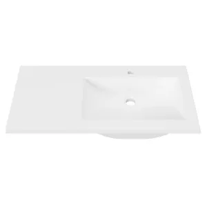 Monaco • Offset Bowl RH 900mm 1TH, Mineral Composite by Duroclass, a Basins for sale on Style Sourcebook