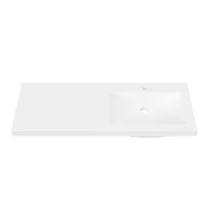 Monaco Major • Offset Bowl RH 1200mm 1TH, Mineral Composite by Duroclass, a Basins for sale on Style Sourcebook