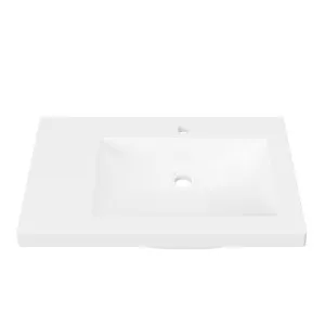 Monaco Major • Offset Bowl RH 750mm 1TH, Mineral Composite by Duroclass, a Basins for sale on Style Sourcebook