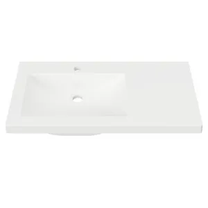 Monaco Major • Offset Bowl LH 900mm 1TH, Mineral Composite by Duroclass, a Basins for sale on Style Sourcebook