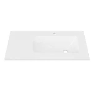 Sanctuary • Offset Bowl RH 900mm 1TH, Mineral Composite by Duroclass, a Basins for sale on Style Sourcebook