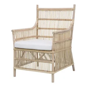 Haiti Wicker Armchair with Cushion - Outdoor Under-Cover by Florabelle Living, a Chairs for sale on Style Sourcebook