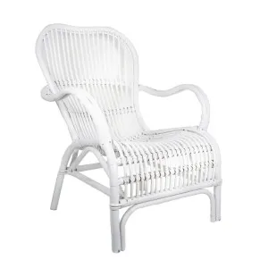 Seville Rattan Armchair White -Outdoor Undercover by Florabelle Living, a Chairs for sale on Style Sourcebook