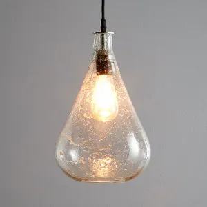 Lustre Teardrop Ceiling Pendant Clear by Florabelle Living, a Pendant Lighting for sale on Style Sourcebook