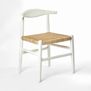 Sorren Dining Chair White / Natural by Florabelle Living, a Chairs for sale on Style Sourcebook