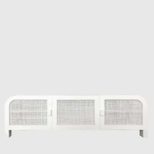 Grace Entertainment Unit Chalk by Florabelle Living, a Console Table for sale on Style Sourcebook