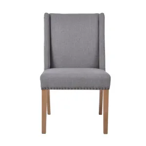 Ithaca Grey Dining Chair W/Studs by Florabelle Living, a Chairs for sale on Style Sourcebook