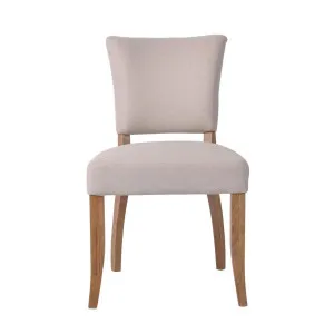 Claude Oakwood Dining Chair Beige by Florabelle Living, a Chairs for sale on Style Sourcebook
