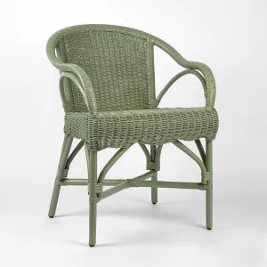 Belle Rattan Armchair Green by Florabelle Living, a Chairs for sale on Style Sourcebook