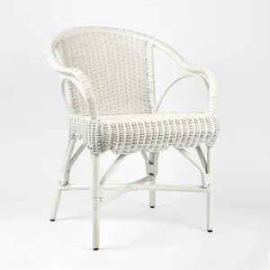 Belle Rattan Armchair White by Florabelle Living, a Chairs for sale on Style Sourcebook
