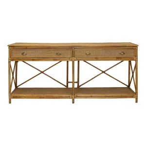 Cayman Large 2 Draw Rattan Console by Florabelle Living, a Console Table for sale on Style Sourcebook