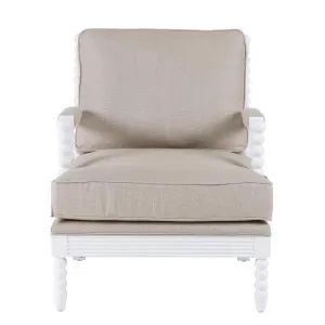 Elizabeth Bobbin Hamptons Armchair White by Florabelle Living, a Chairs for sale on Style Sourcebook