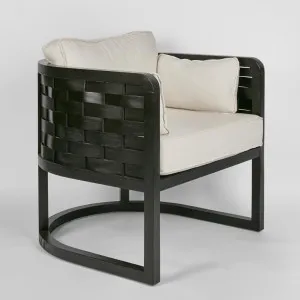 Weave Occasional ArmChair Black by Florabelle Living, a Chairs for sale on Style Sourcebook