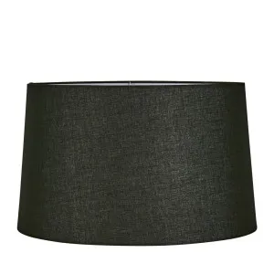 Linen Drum Lamp Shade XXL Black by Florabelle Living, a Lamp Shades for sale on Style Sourcebook