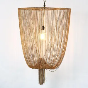 Manhattan Chain Pendant Large by Florabelle Living, a Pendant Lighting for sale on Style Sourcebook