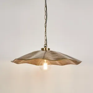 Melville Ceiling Pendant Hammered Antique Brass by Florabelle Living, a Pendant Lighting for sale on Style Sourcebook