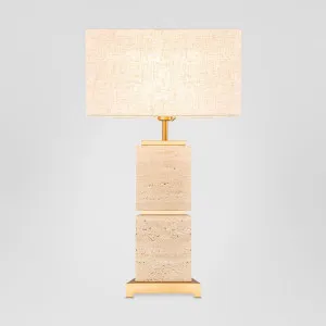 Ashley Travatine Table Lamp with shade by Florabelle Living, a Table & Bedside Lamps for sale on Style Sourcebook