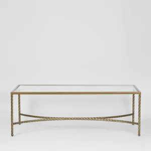 Palais Rectangular Coffee Table Gold by Florabelle Living, a Coffee Table for sale on Style Sourcebook
