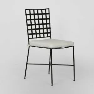 Sheffield Iron Dining Chair with cushion -Outdoor by Florabelle Living, a Chairs for sale on Style Sourcebook