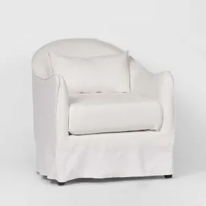 Ville Armchair with White Slip Cover by Florabelle Living, a Chairs for sale on Style Sourcebook