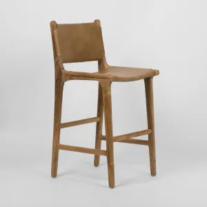 Marvin Bar stool High Back Toffee by Florabelle Living, a Stools for sale on Style Sourcebook