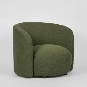 Plume ArmChair Olive Boucle by Florabelle Living, a Chairs for sale on Style Sourcebook
